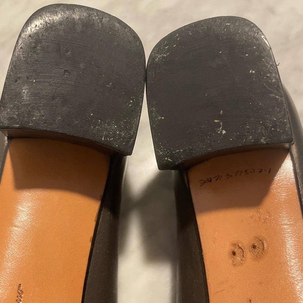 Vintage Salvatore Ferragamo Women's Metallic Gray Loafers - Picture 10 of 12